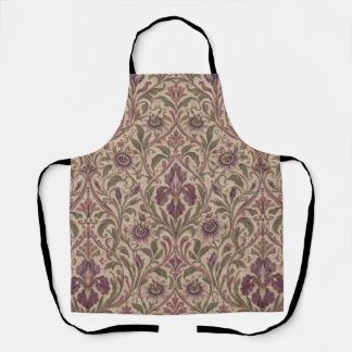 Delantal Art Nouveau vintage Iris & Passionflower Damask