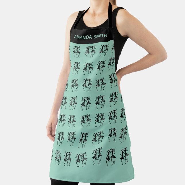 Delantal Arte africano, celebración del Pinky lindo (in situ)