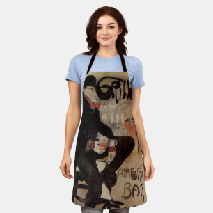 Delantal Arte Antiguo Art Nouveau Le Grillon, Hombre Bebien