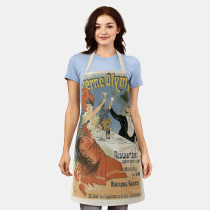 Delantal Arte Antiguo Modernista, Restaurante Taverne Olymp