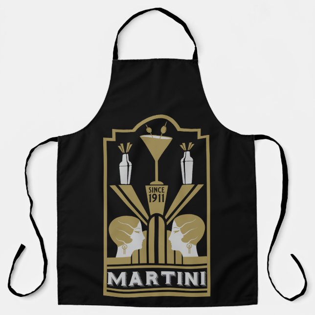 Delantal Arte Art Decó de Martini (Anverso)