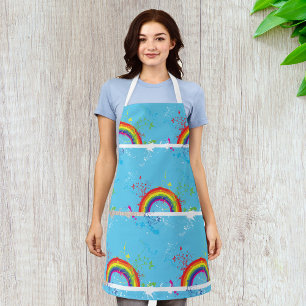 Delantal Arte artístico de color arcoiris
