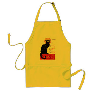 Delantal Arte clásico de gato negro de Steinlen