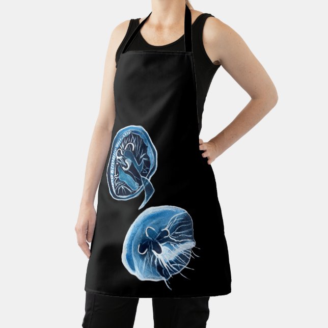 Delantal Arte de acuarela de MoonJellyfish (in situ)