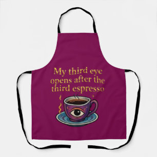 Delantal Arte de café místico moderno Mi colección del terc