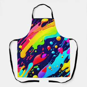 Delantal Arte de chispa arcoiris