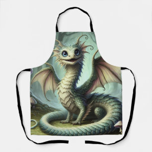 Delantal Arte de criatura de fantasía linda Dragon Jabberwo