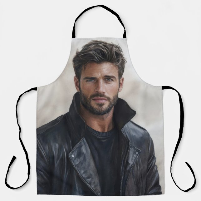 Delantal Arte De Estilo Rebelde Moderno (Anverso)