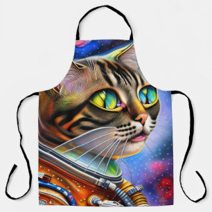 Delantal Arte de gato astronauta