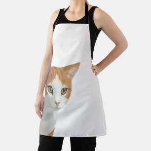 Delantal Arte de gato ginger adorable