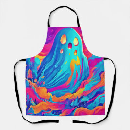 Delantal Arte de Halloween fantasma espectral