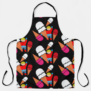Delantal Arte De Helado Retro Vintage
