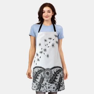 Delantal Arte de la línea de Dandelion