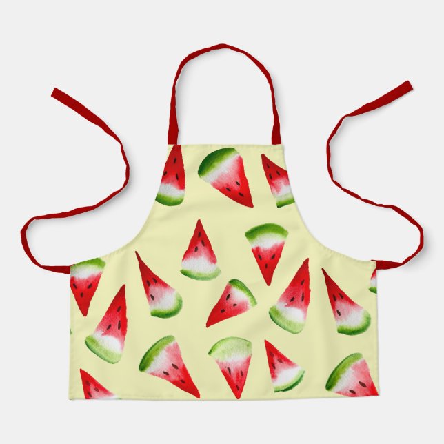 Delantal Arte de la sandía Apron (Anverso)