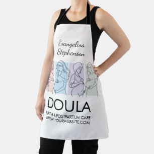 Delantal Arte de Línea de Pastel Personalizado DOULA