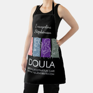 Delantal Arte de línea personalizada DOULA