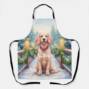 Delantal Arte de Navidad del Boykin Spaniel del Puente Neva