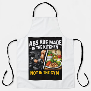 Delantal Arte de Pared de Abdominales Hechos en la Cocina