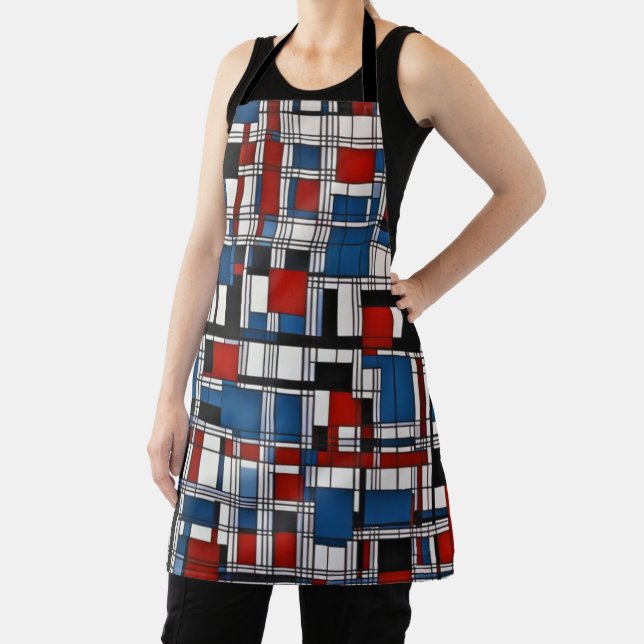 Delantal Arte de pared geométrica abstracto moderno (in situ)