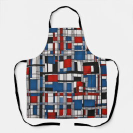 Delantal Arte de pared geométrica abstracto moderno