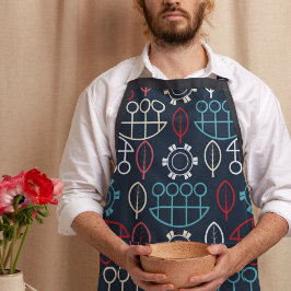 Delantal Arte de patrones tribales tradicionales