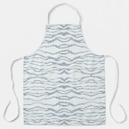 Delantal Arte de rayado de zebra gris oscuro