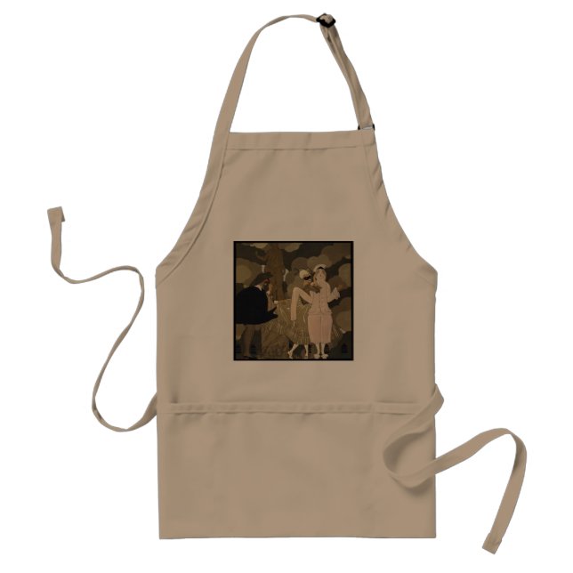 Delantal Arte Deco Antiguo, Sorpresa de George Barbier (Frente)