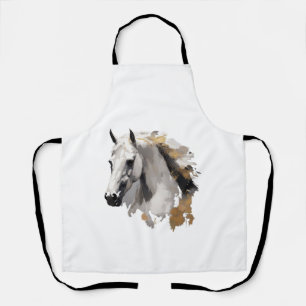Delantal Arte del Caballo Blanco Galopante Grace