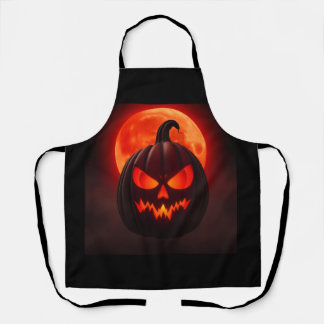 Delantal Arte del Emperador Calabaza Luna de Sangre