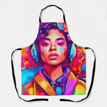 Arte digital de dama funky