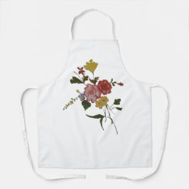 Delantal Arte Floral Japonés Flor