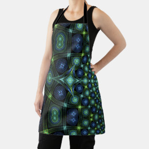 Delantal Arte fractal Mandala Luces psicodélicas