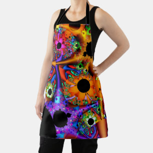 Delantal Arte Fractal Mandelbrot Estilo Girasol