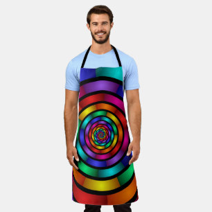 Delantal Arte fractal moderno y psicodélico