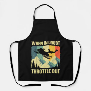 Delantal Arte genial de moto de nieve para hombres mujeres 