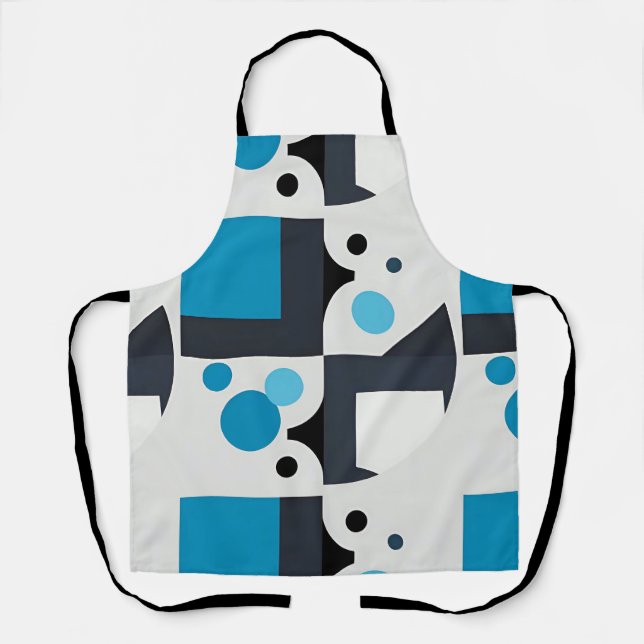 Delantal Arte geométrico abstracto moderno (Anverso)