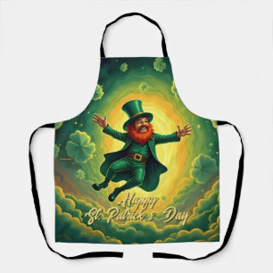 Delantal Arte mágico del duende del Día de San Patricio