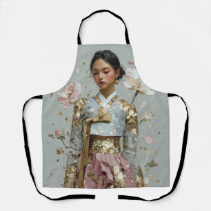 Delantal Arte moderno de Hanbok de metal