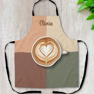 Delantal Arte moderno de latte corazón