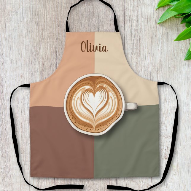 Delantal Arte moderno de latte corazón (Subido por el creador)