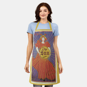 Delantal Arte Nouveau Antiguo, Periódico New York Sun