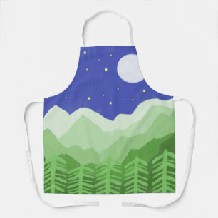 Delantal arte paisajístico hermoso