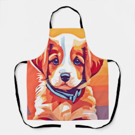 Delantal Arte pop de cachorro curado