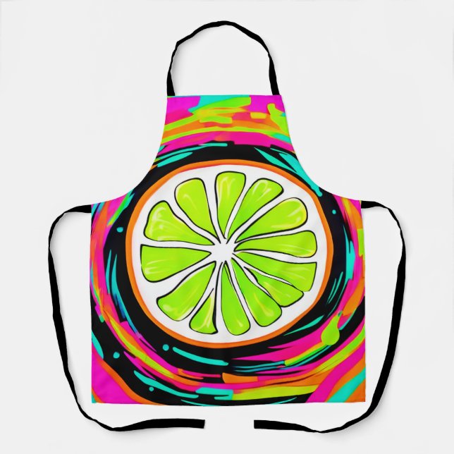 Delantal Arte pop de Lime Slice (Anverso)