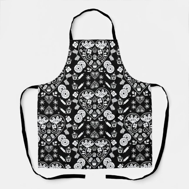 Delantal Arte popular para hacer pasteles (Anverso)