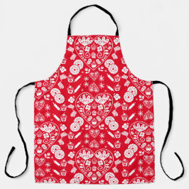 Delantal Arte popular para hacer pasteles