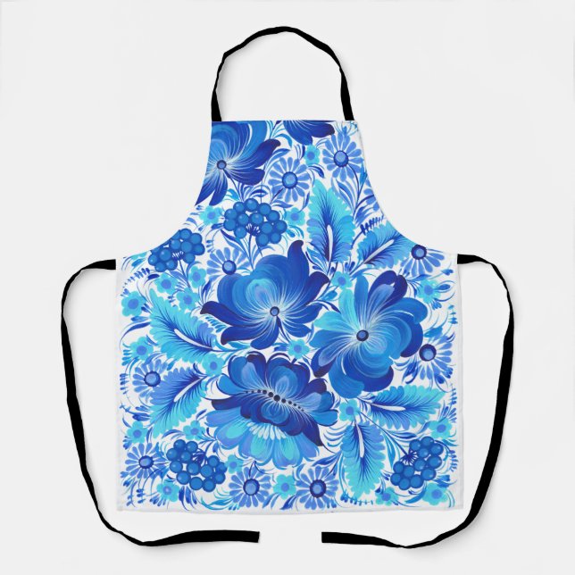 Delantal Arte popular tradicional ucraniano de Petrikivka.  (Anverso)