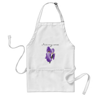 Delantal Arte vectorial de ordenador con iris morado