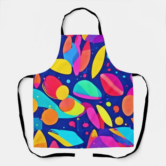 Delantal Arte vibrante de Shapescape (Anverso)