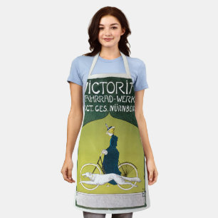 Delantal Arte vintage Art Nouveau, Victoria Fahrrad Werke, 